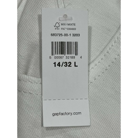 NWT GAP High Rise Universal Legging 14/32L White Ripped #683725 - Picture 4 of 6
